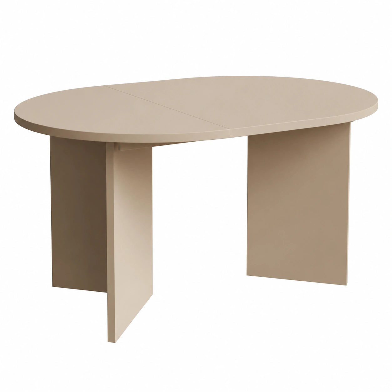 Selsey Ausziehbarer Runder Esstisch in Cappuccino, 110-190 cm, Laminierte Oberfläche