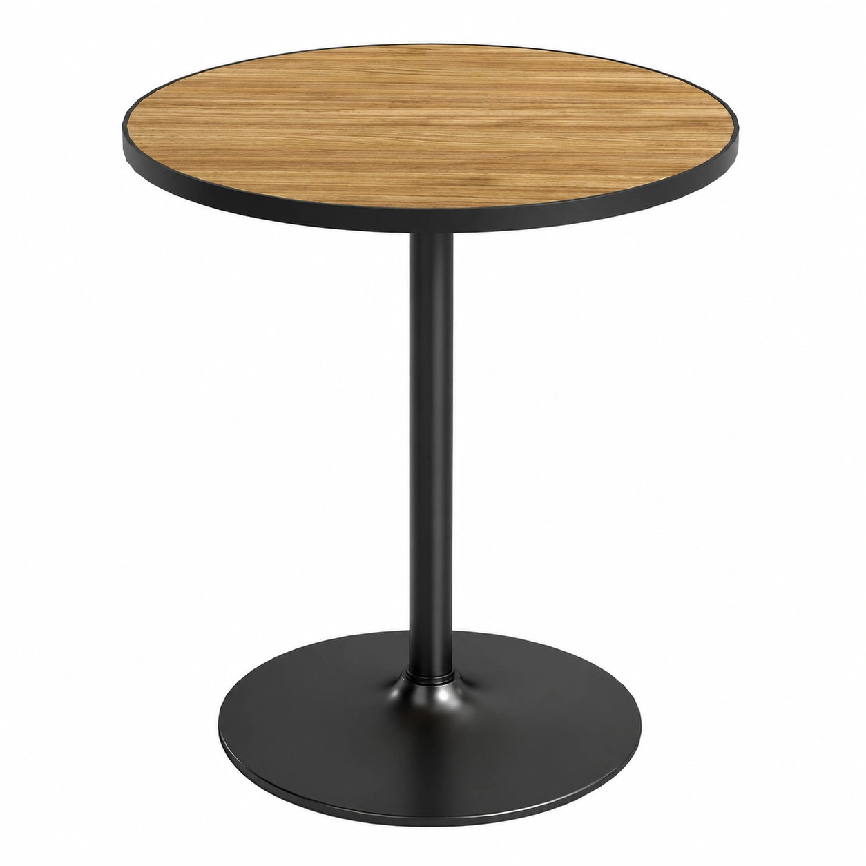 Moderner Runder Esstisch für 4 Personen - Holzoptik, 70x76 cm, Eiche