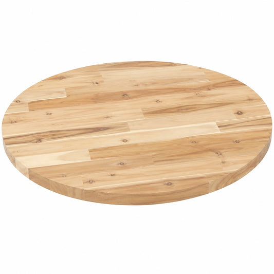 Runde Akazienholz Tischplatte Ø70x2cm für Esstisch oder Bartisch