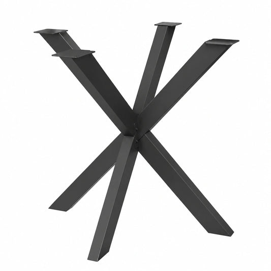 Schwarze Metall-Tischbeine 72 cm für Esstisch oder Konferenztisch, Rund oder Quadratisch, DIY Projekt