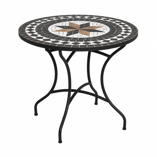 Runder Mosaiktisch 90 cm für 4 Personen – Ideal für Küche und Esszimmer
