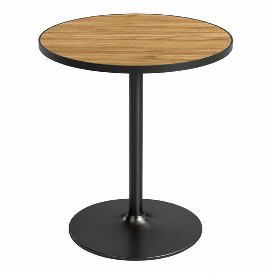 Moderner Runder Esstisch für 4 Personen - Holzoptik, 70x76 cm, Eiche